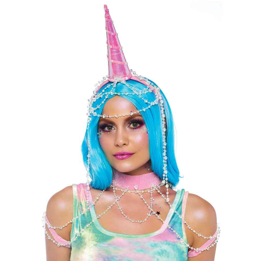 Leg Avenue - Showgirl Unicorn Bandeau cornes - Rose